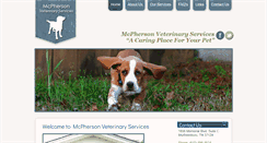 Desktop Screenshot of mcphersonvet.com